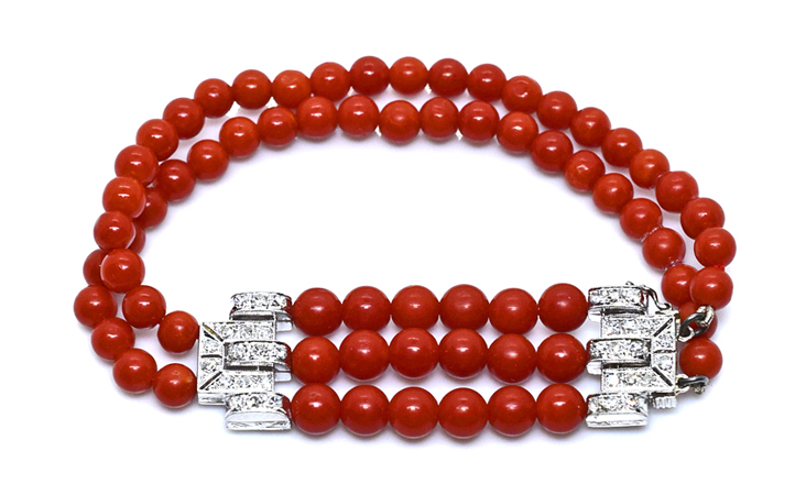 Vintage Antique Estate Coral Bracelets